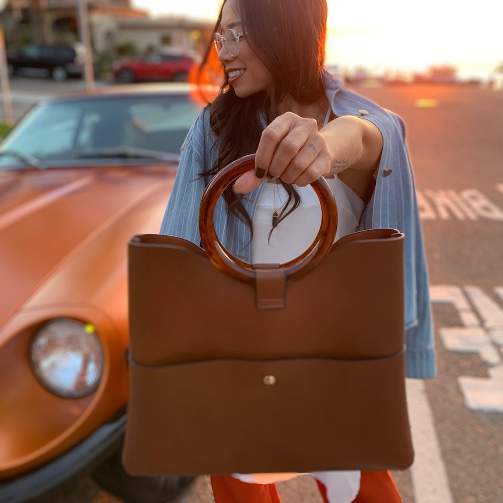 Sold 💕 Brown Handbag - Picture 1 of 5